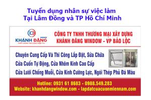 Tuyển dụng nhân sự việc làm tại Lâm Đồng và TP Hồ Chí Minh